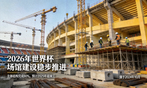 2026年世界杯筹备新闻，场馆建设进展图片
